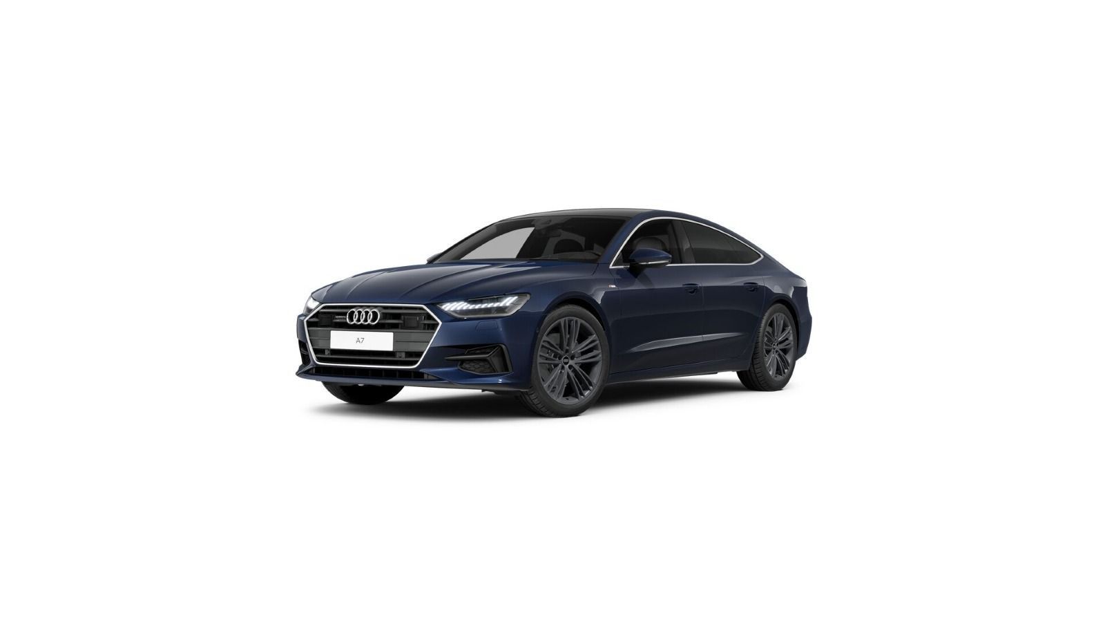 Audi A7 2023 г. Синий, пробег 52700 км