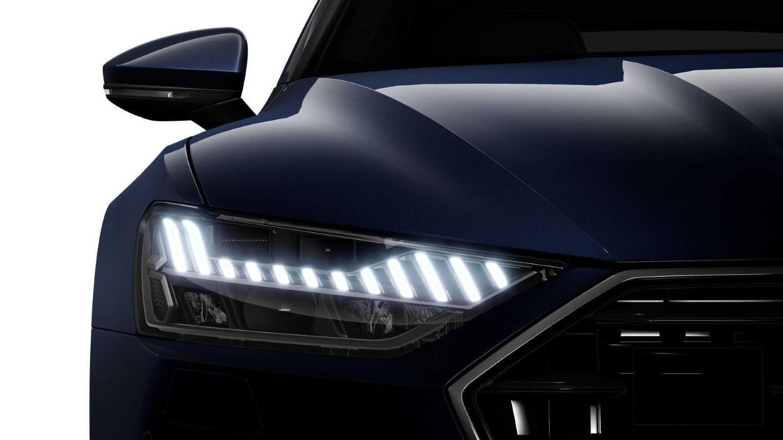 Audi A7 2023 г. Синий, пробег 52700 км