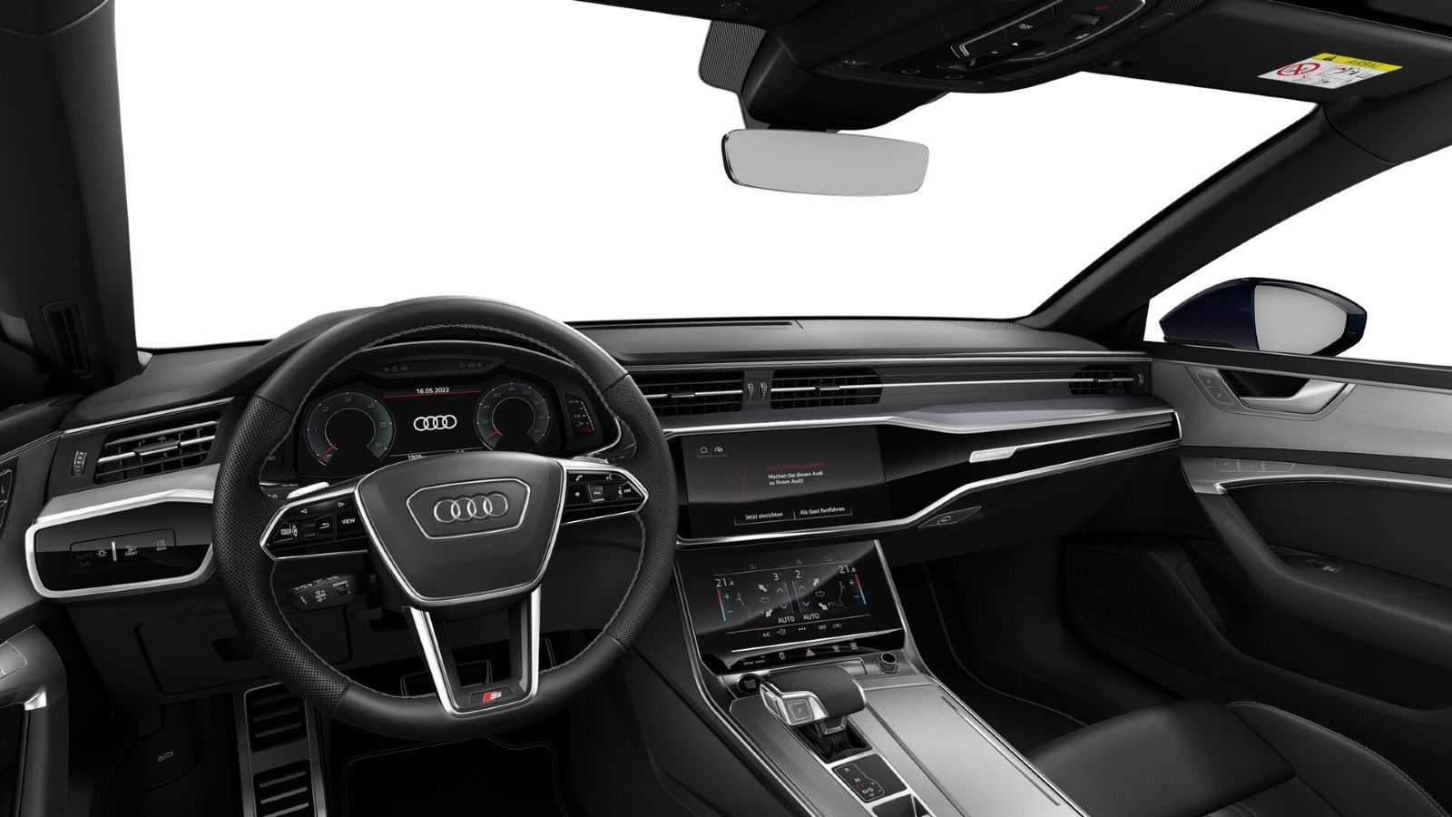 Audi A7 2023 г. Синий, пробег 52700 км