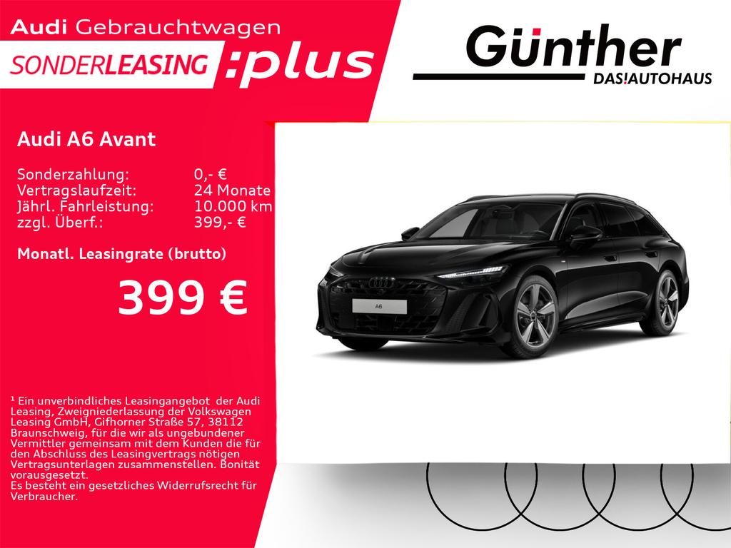Audi A6 2025 г. Чёрный, пробег 18500 км