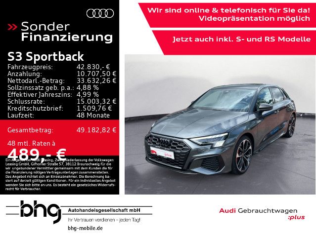 Audi S3 2023 г. Серый, пробег 36014 км