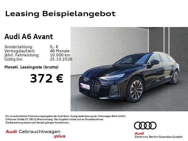 Audi A6 2025 г. Чёрный, пробег 27404 км