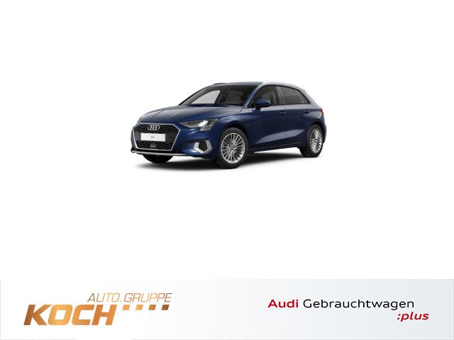 Audi A3 2023 г. Синий, пробег 40700 км