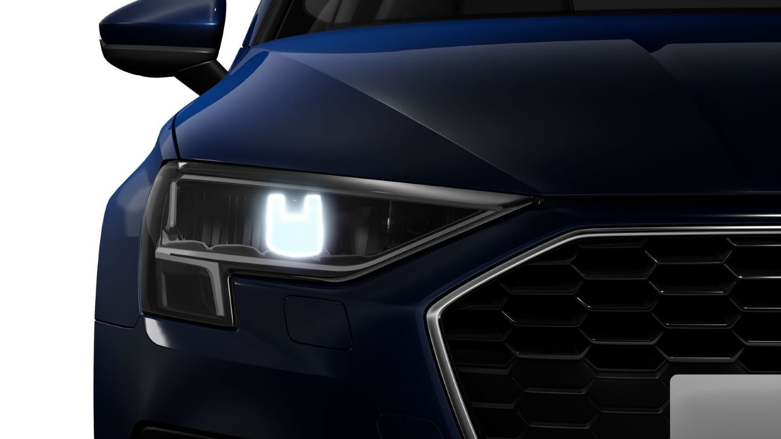Audi A3 2023 г. Синий, пробег 40700 км
