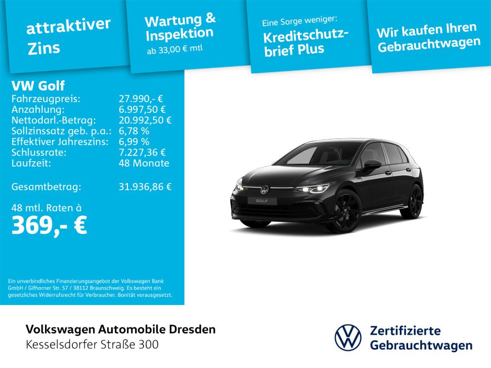 Volkswagen Golf 2024 г. Чёрный, пробег 20017 км