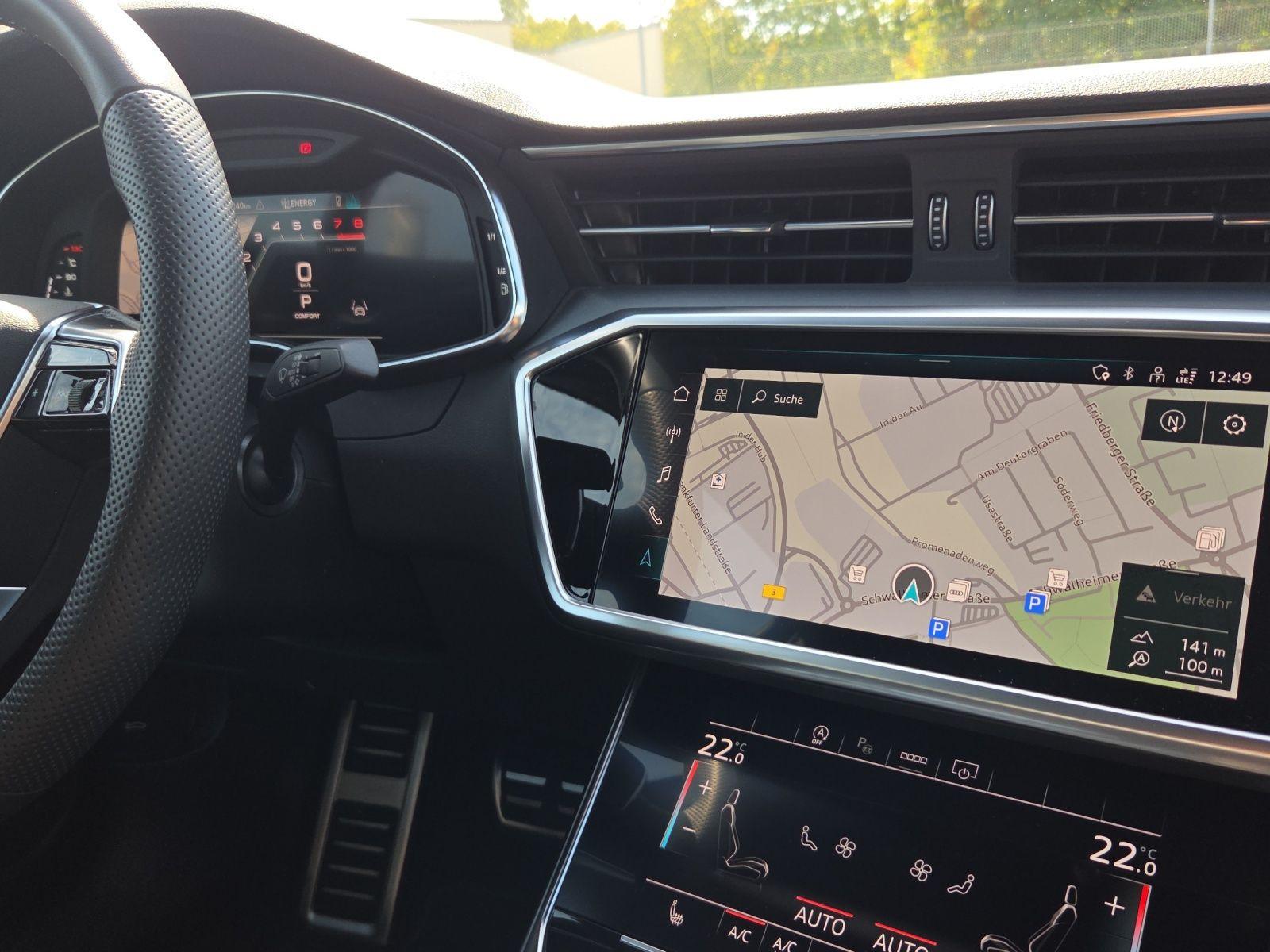 Audi A6 2023 г. Белый, пробег 50346 км