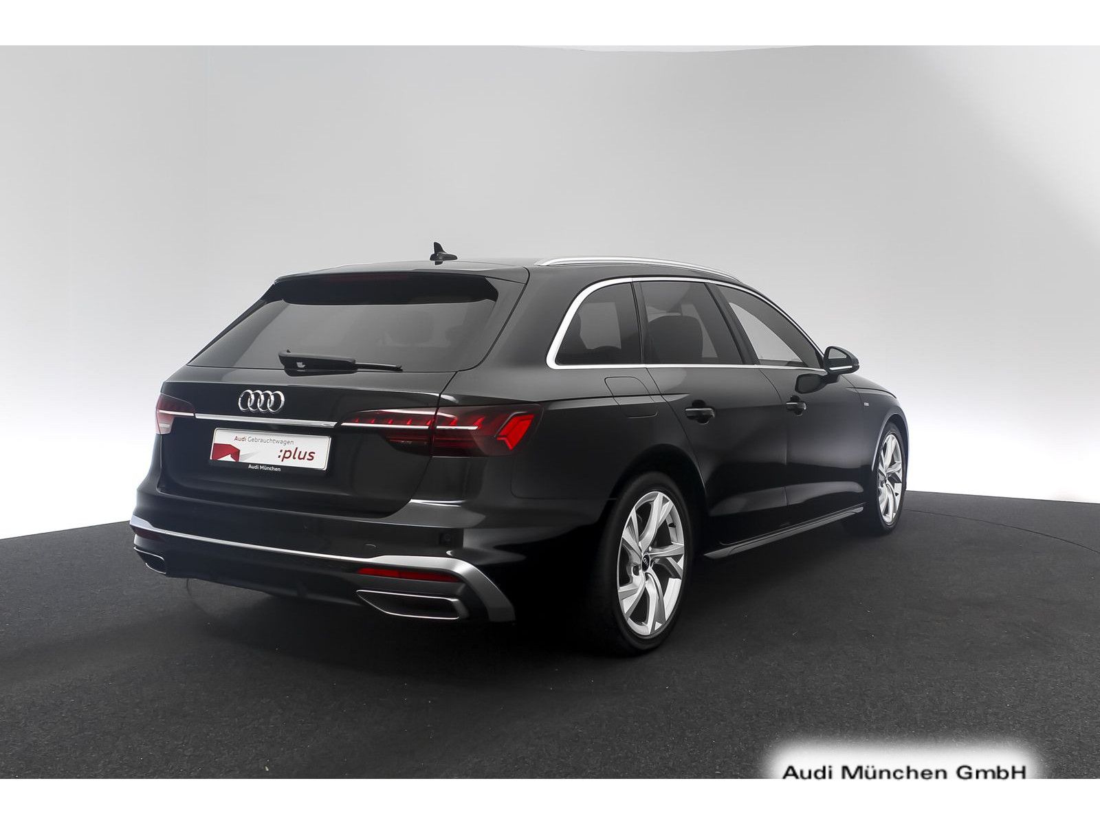 Audi A4 2024 г. Чёрный, пробег 55955 км