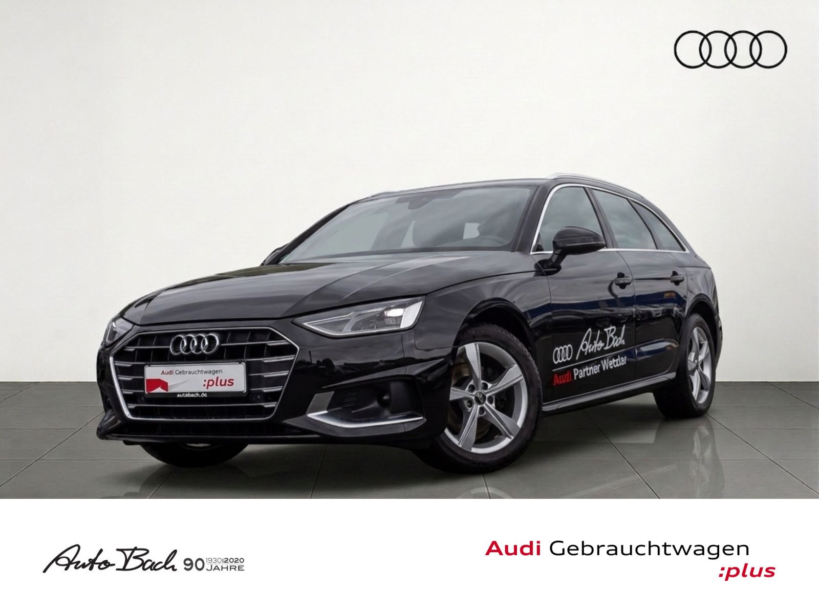 Audi A4 2024 г. Чёрный, пробег 43500 км