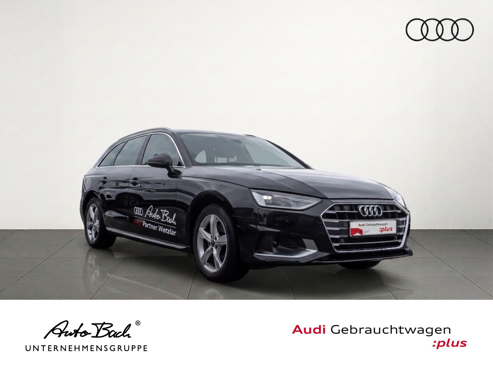 Audi A4 2024 г. Чёрный, пробег 43500 км