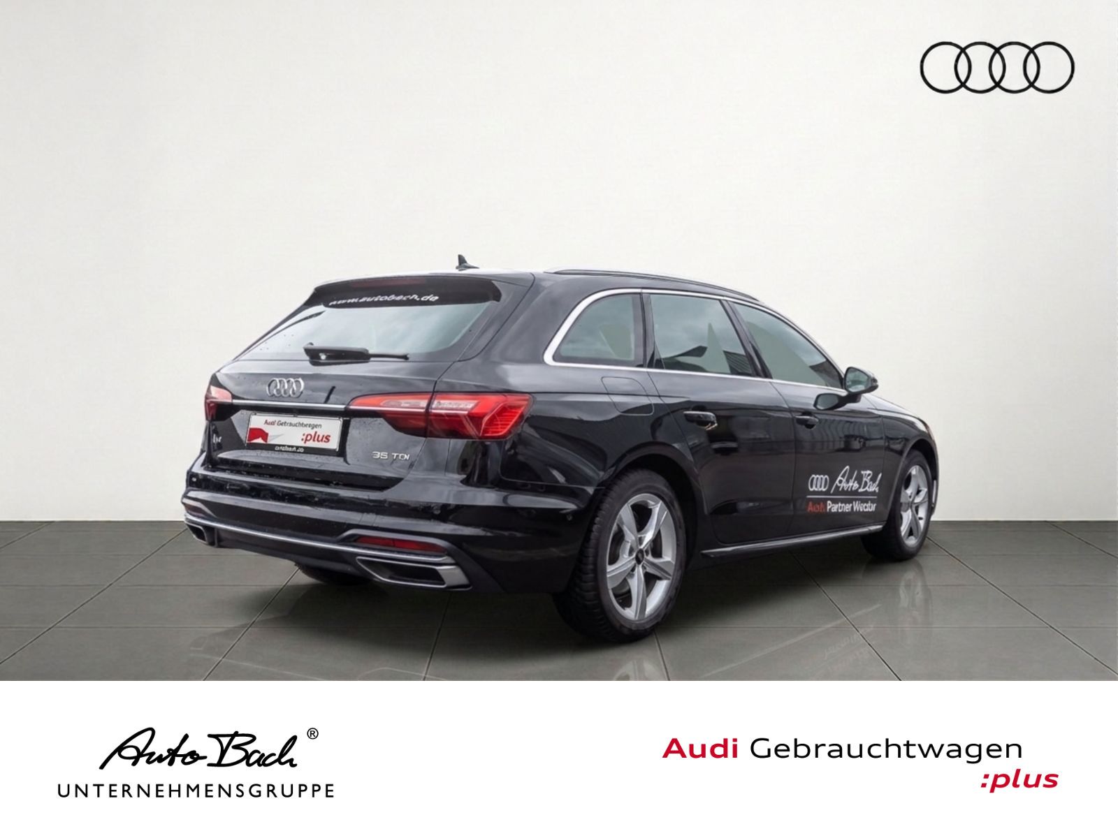 Audi A4 2024 г. Чёрный, пробег 43500 км