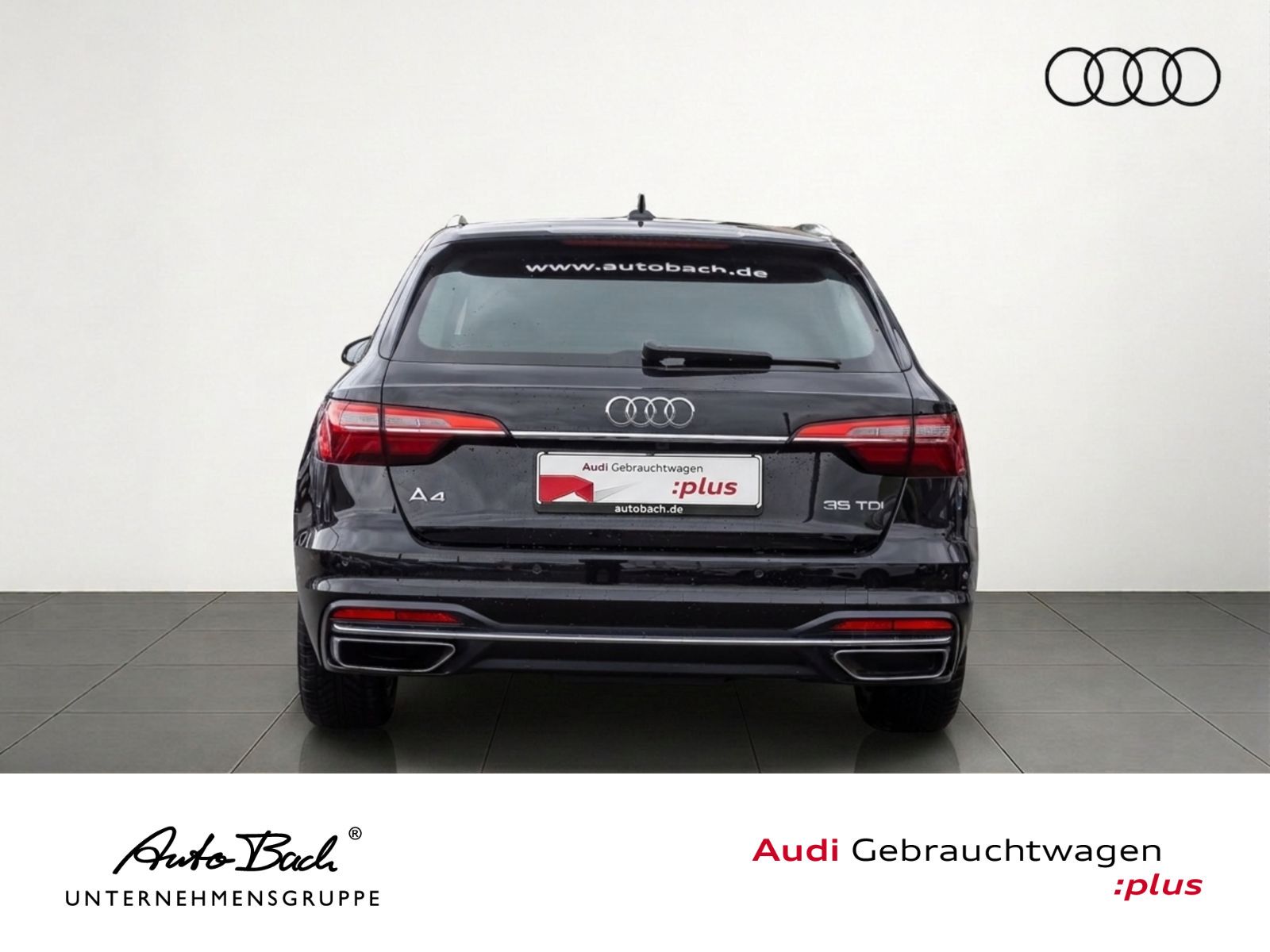 Audi A4 2024 г. Чёрный, пробег 43500 км