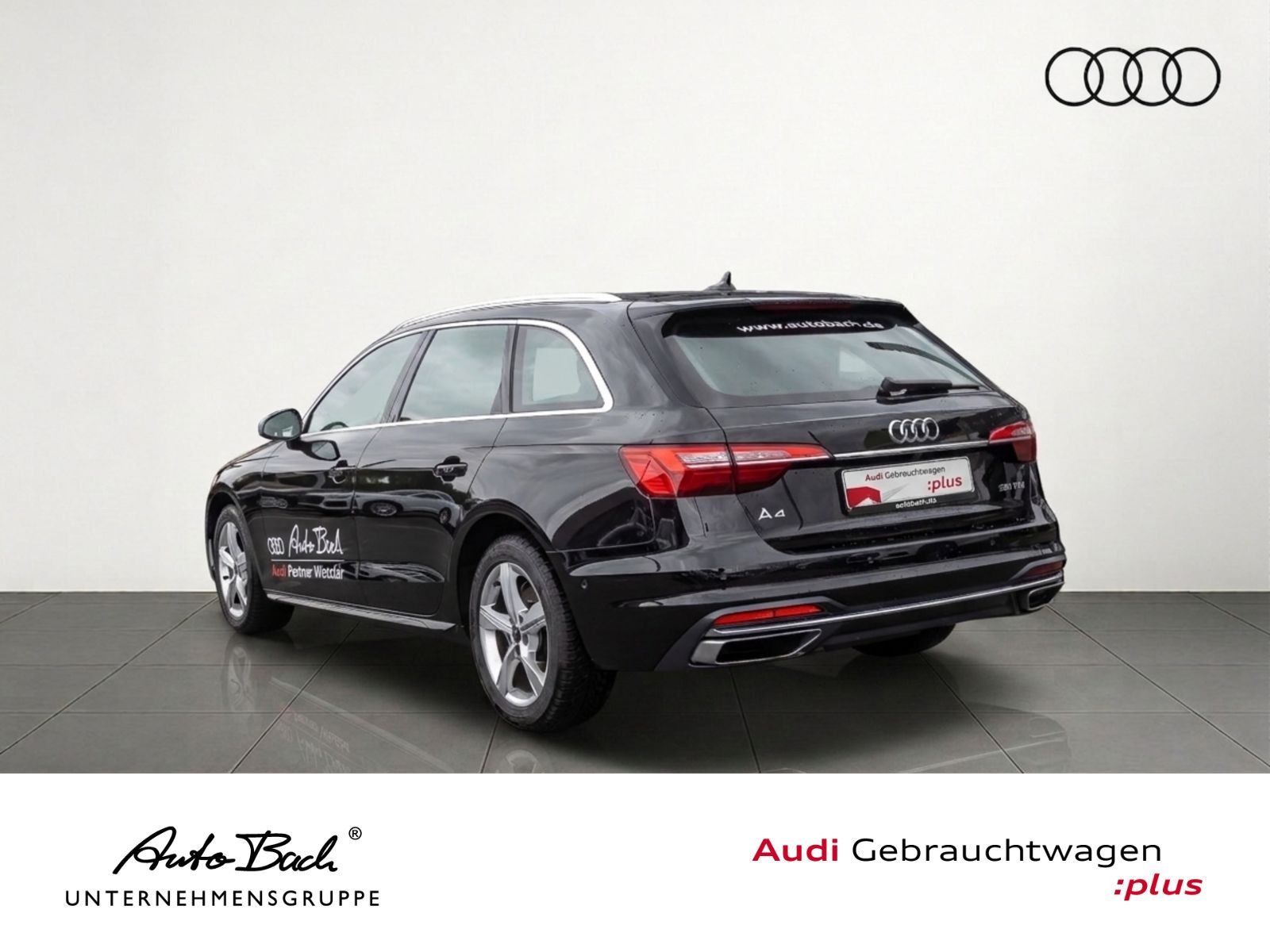 Audi A4 2024 г. Чёрный, пробег 43500 км