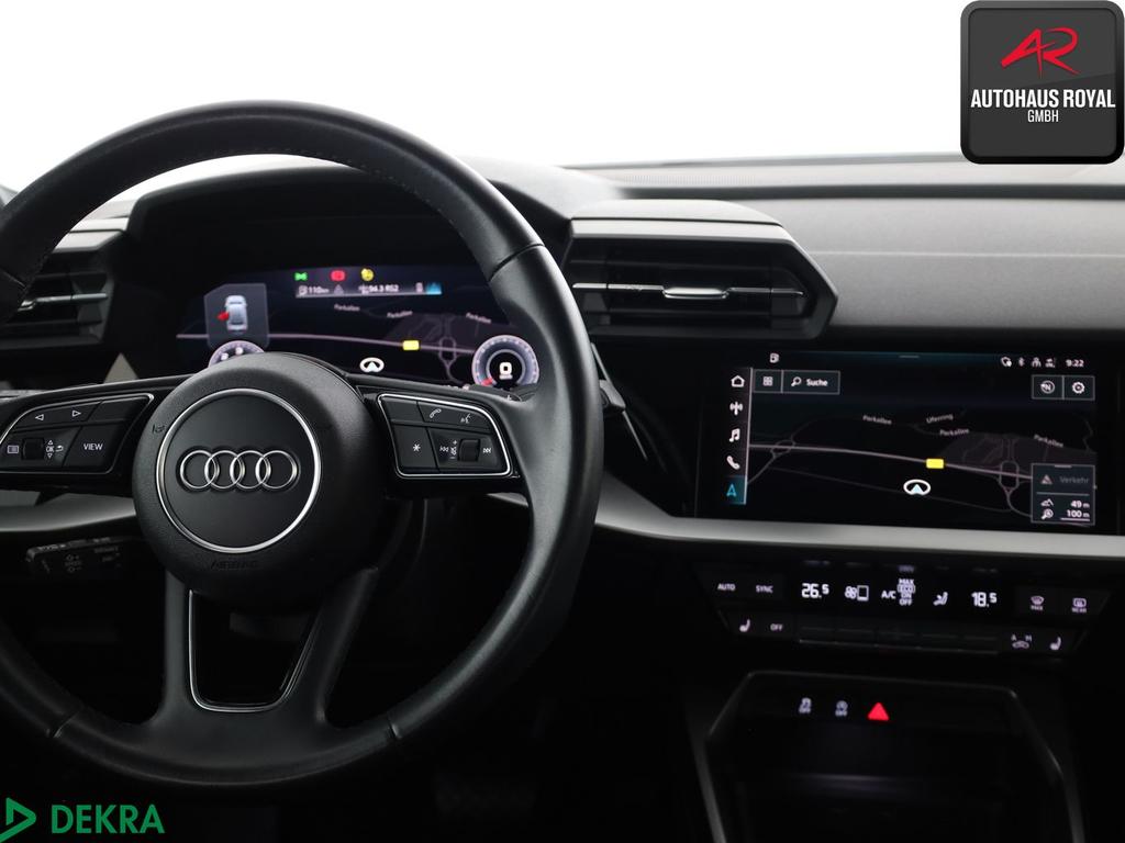 Audi A3 2022 г. Чёрный, пробег 59742 км