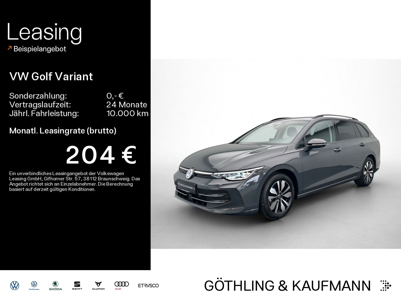 Volkswagen Golf 2025 г. Серый, пробег 20769 км