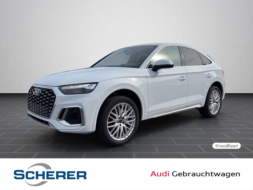 Audi Q5 2023 г. Белый, пробег 34500 км