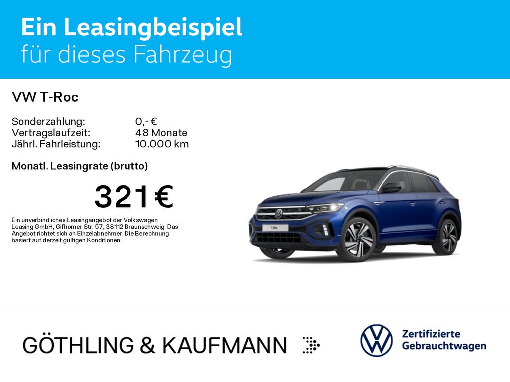 Volkswagen T-Roc 2023 г. Синий, пробег 24346 км