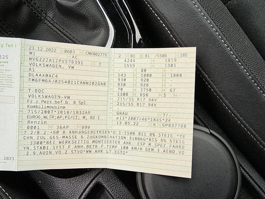 Volkswagen T-Roc 2022 г. Серый, пробег 47073 км