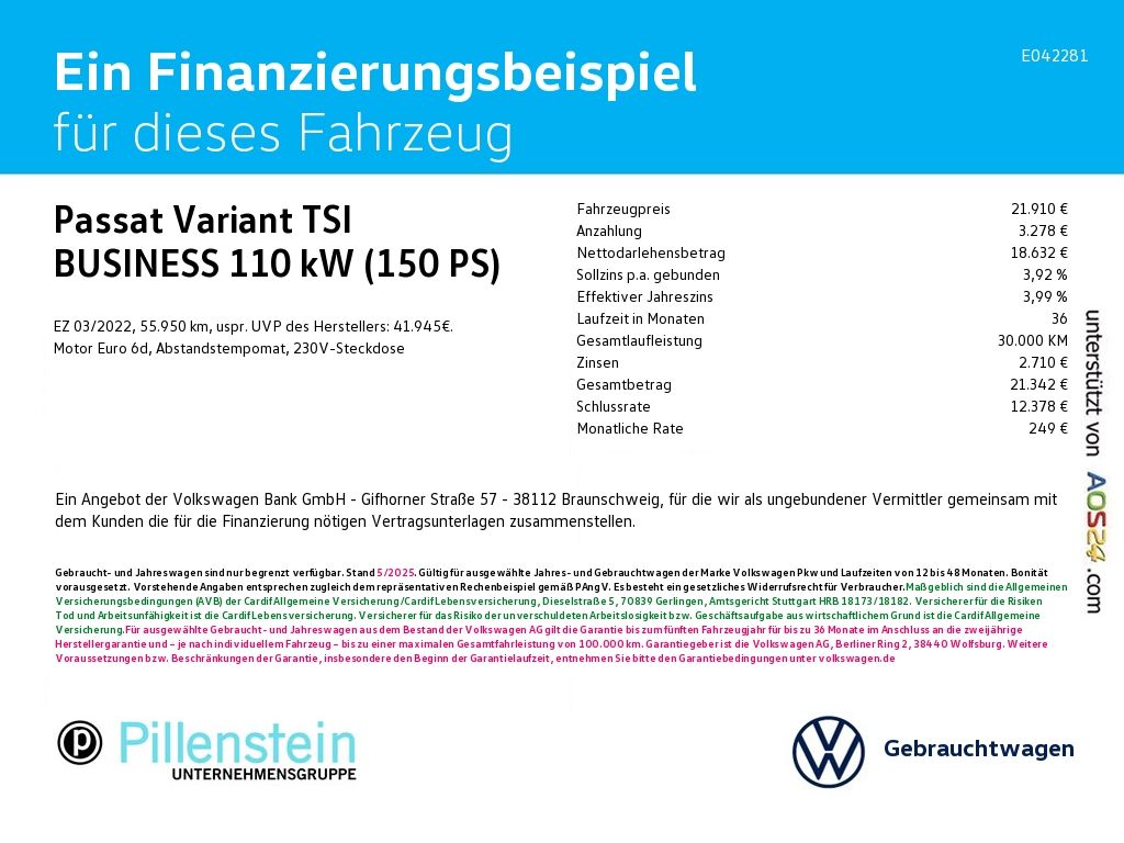 Volkswagen PASSAT VARIANT 2022 г. Серый, пробег 55950 км