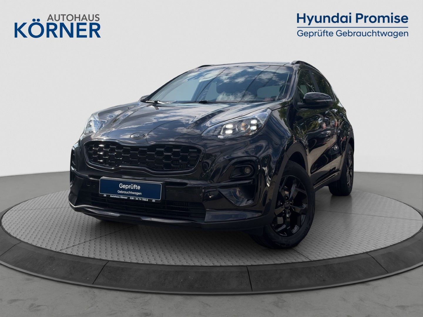 Kia Sportage 2021 г. Чёрный, пробег 33847 км