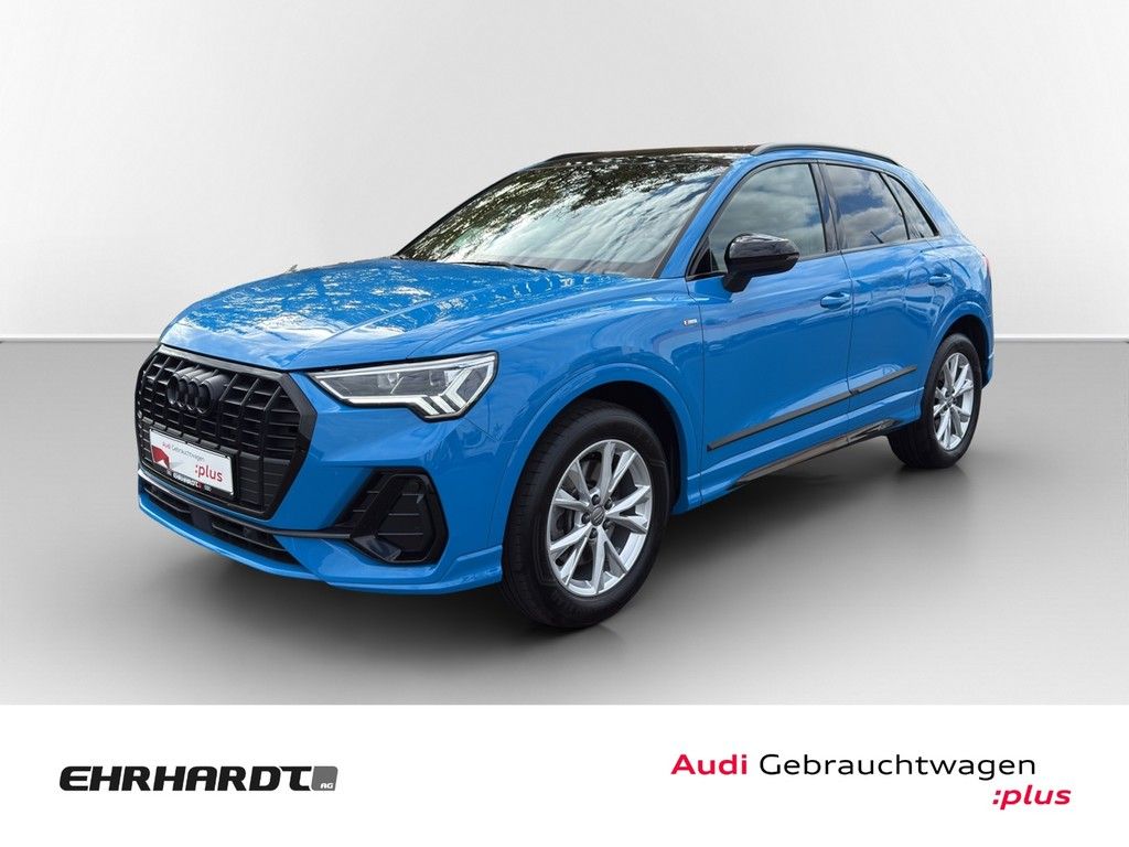 Audi Q3 2022 г. Синий, пробег 35540 км