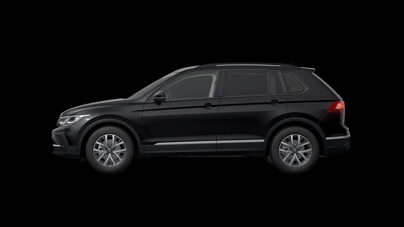 Volkswagen Tiguan 2022 г. Чёрный, пробег 59500 км