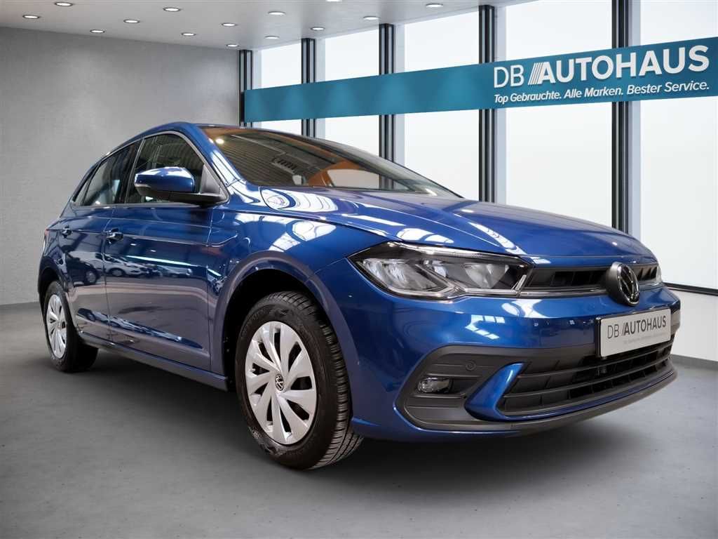 Volkswagen Polo 2023 г. Синий, пробег 32923 км