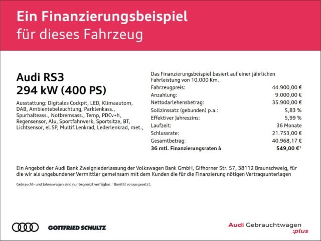 Audi RS3 2023 г. Зелёный, пробег 51183 км