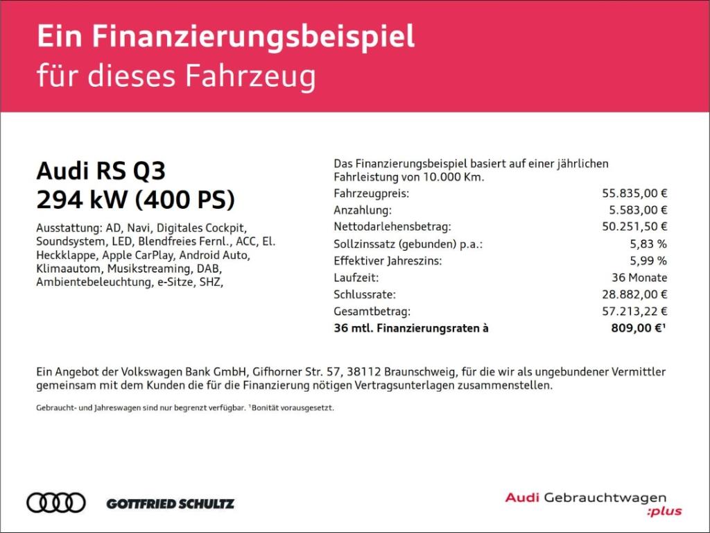 Audi RSQ3 2022 г. Белый, пробег 45058 км