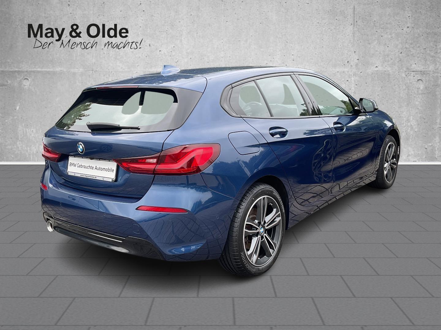 BMW 118 2023 г. Синий, пробег 49237 км