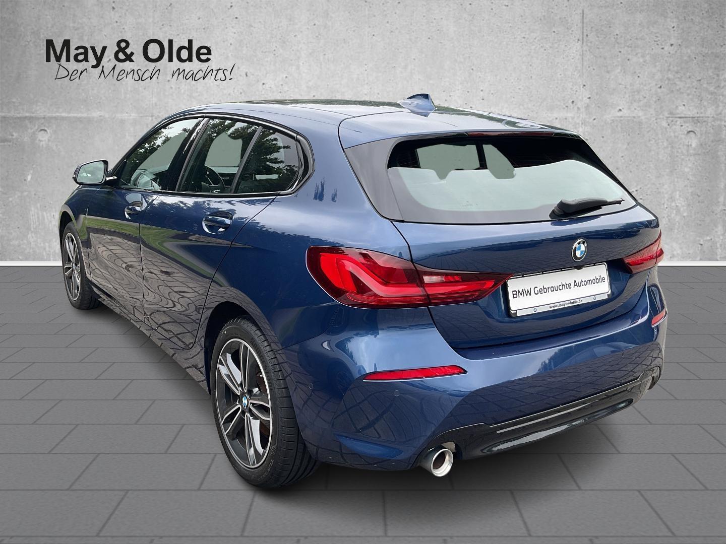 BMW 118 2023 г. Синий, пробег 49237 км