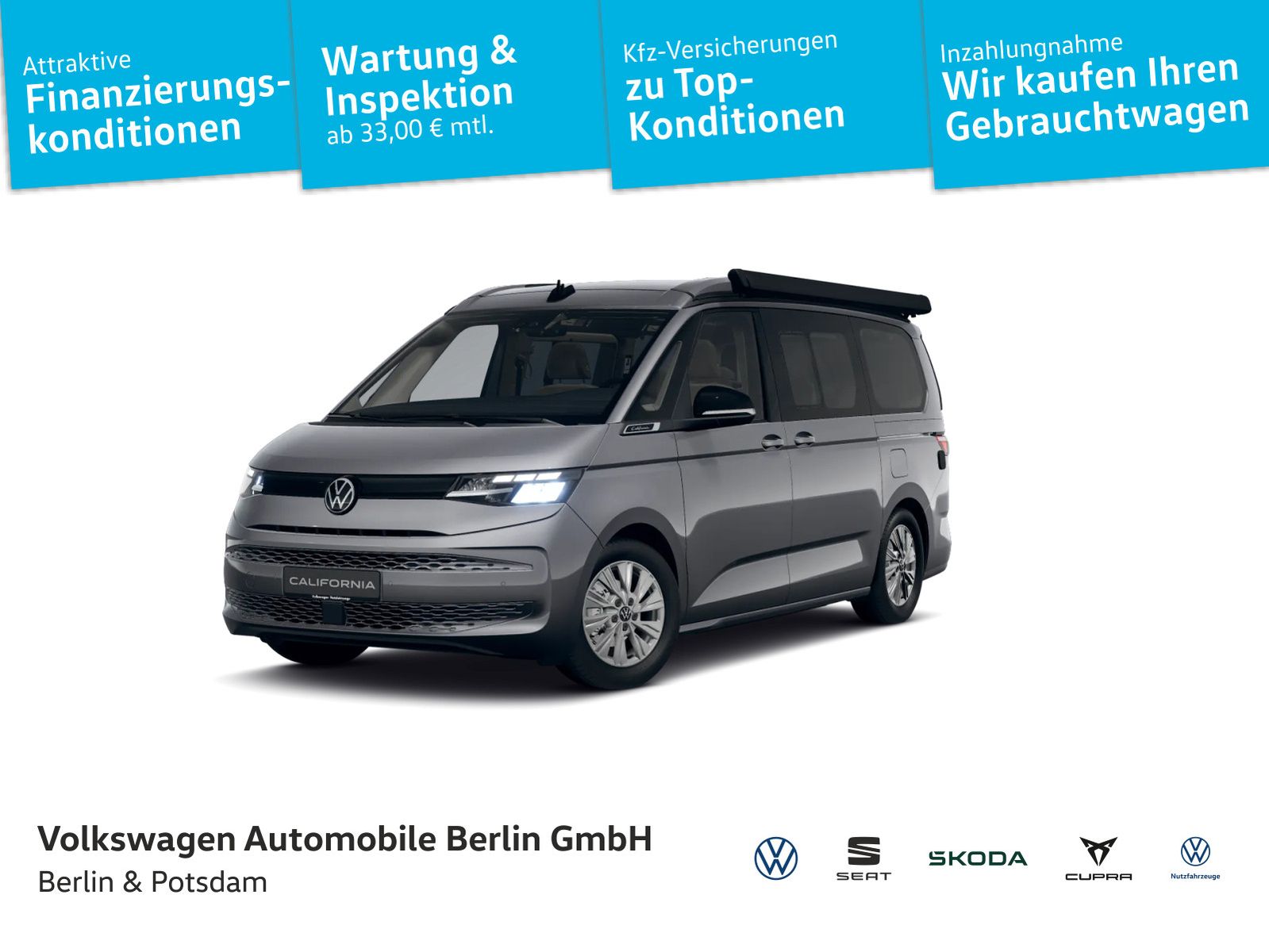 Volkswagen T7 CALIFORNIA 2025 г. Серый, пробег 11811 км