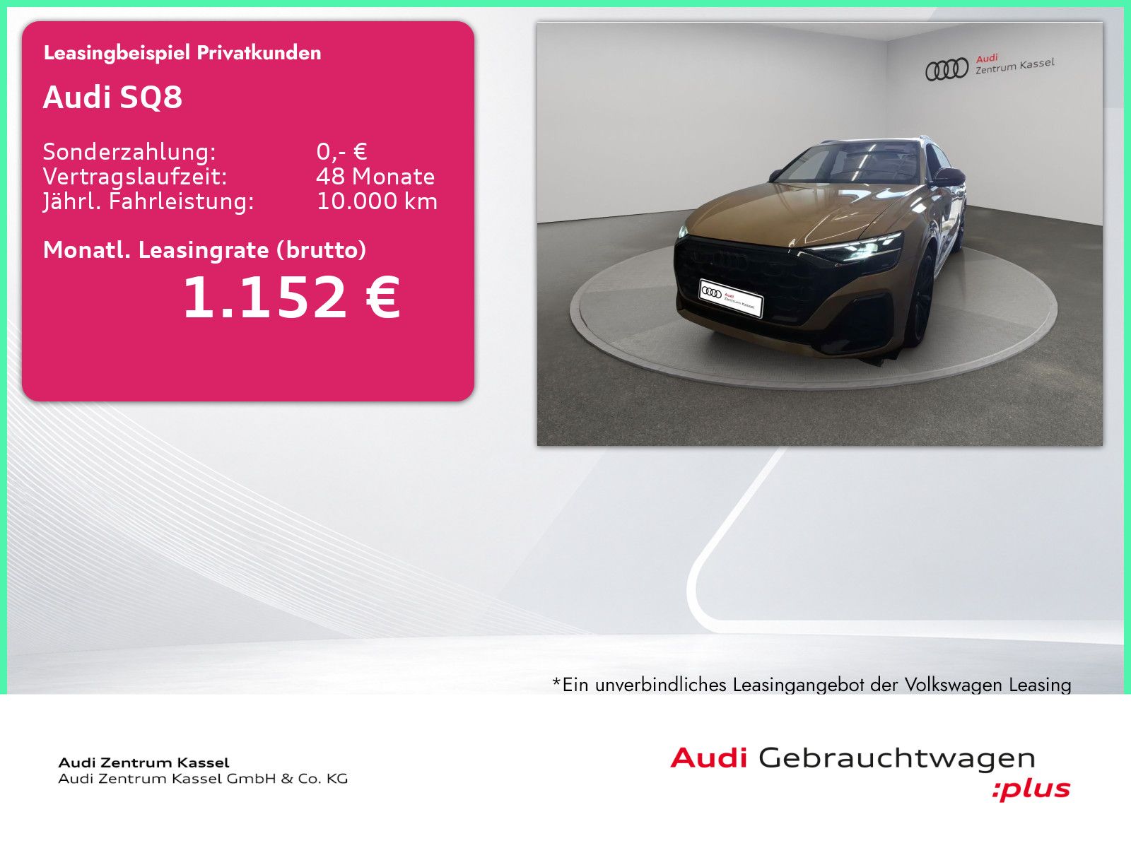 Audi SQ8 2025 г. Золотистый, пробег 43220 км