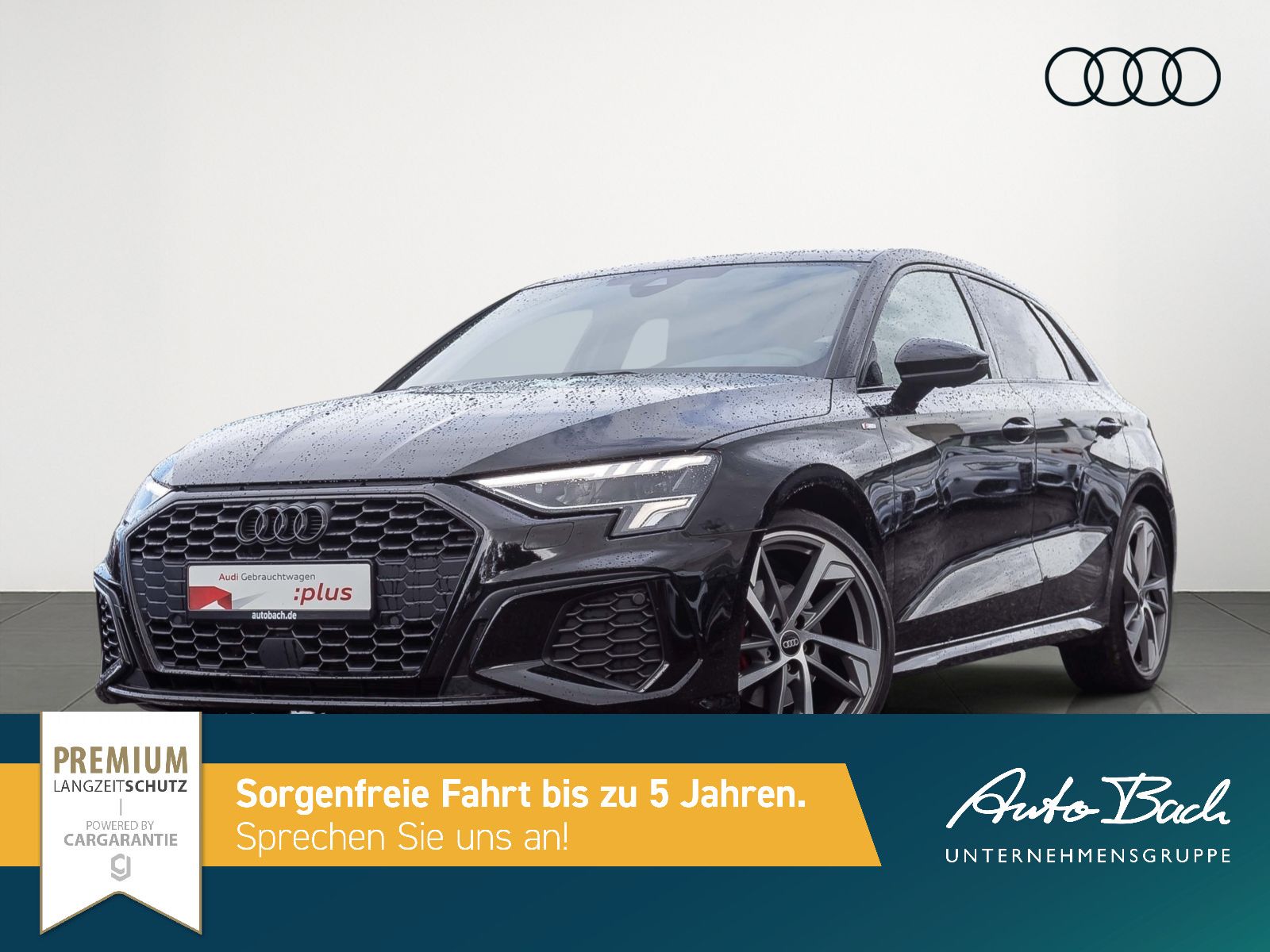 Audi A3 2023 г. Чёрный, пробег 23670 км