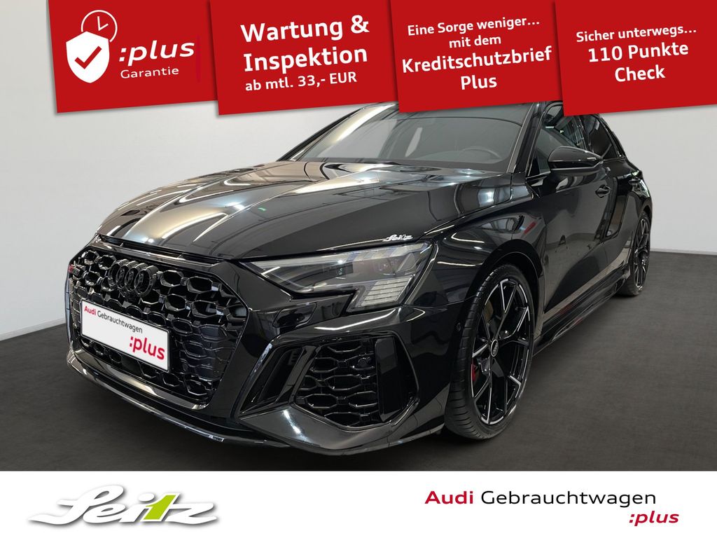 Audi RS3 2023 г. Чёрный, пробег 35975 км