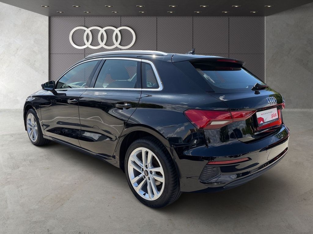Audi A3 2023 г. Чёрный, пробег 57831 км