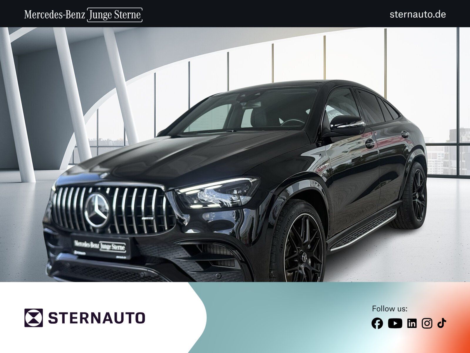 Mercedes-Benz GLE 63 AMG 2024 г. Чёрный, пробег 58612 км
