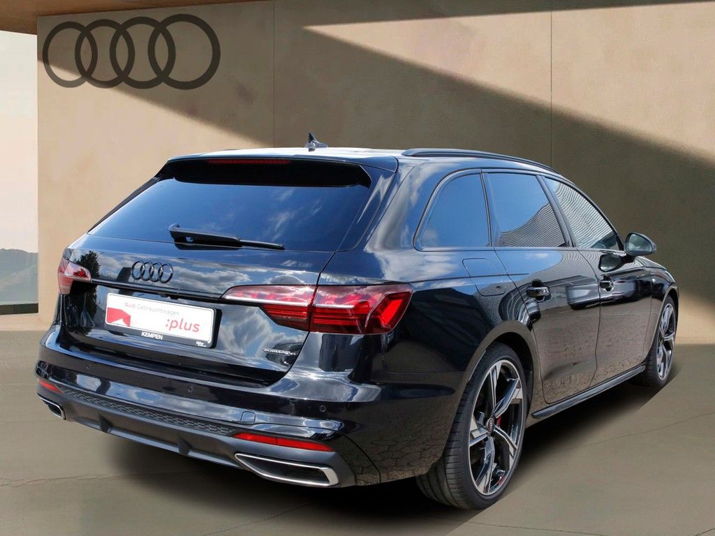 Audi A4 2023 г. Чёрный, пробег 42700 км