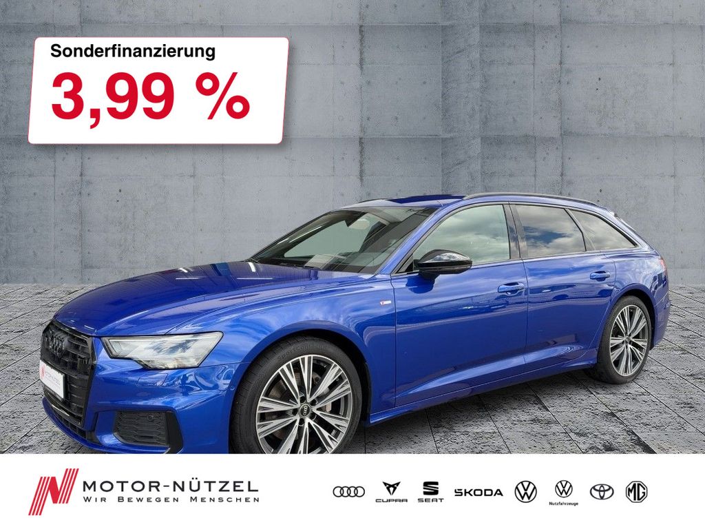 Audi A6 2023 г. Синий, пробег 58140 км
