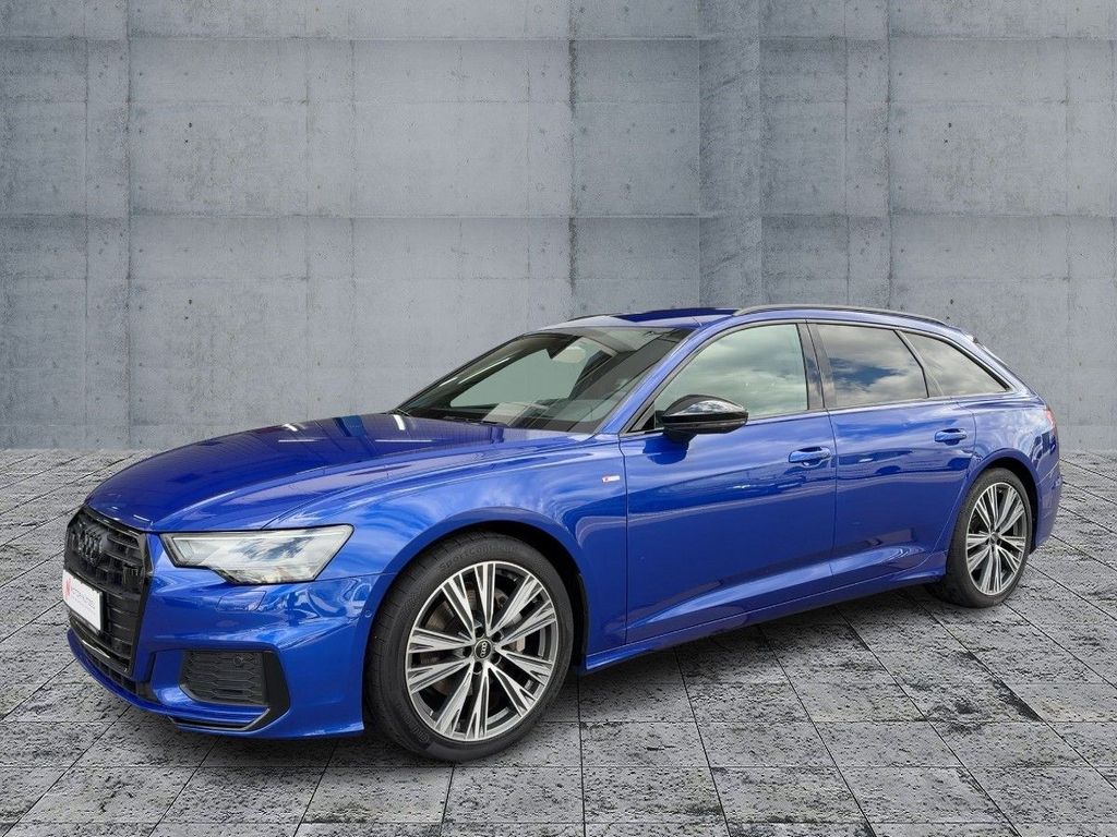 Audi A6 2023 г. Синий, пробег 58140 км