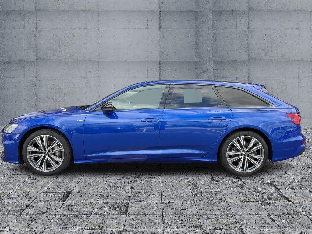 Audi A6 2023 г. Синий, пробег 58140 км
