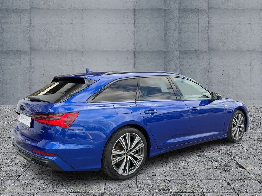 Audi A6 2023 г. Синий, пробег 58140 км