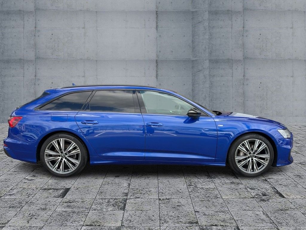 Audi A6 2023 г. Синий, пробег 58140 км