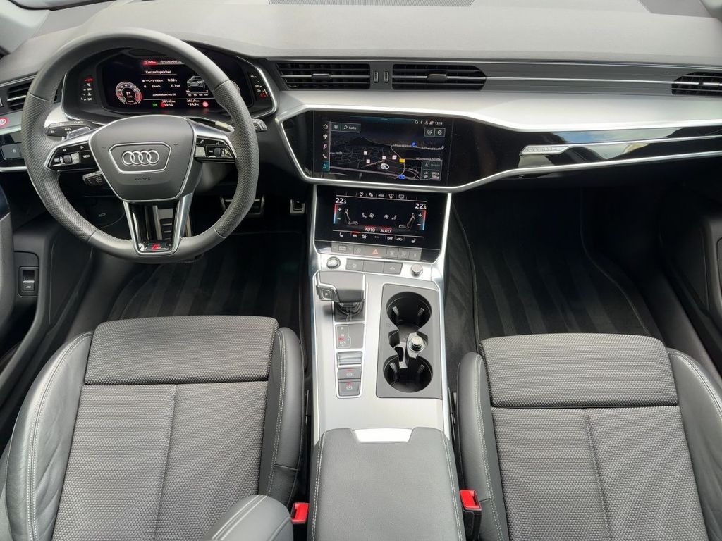 Audi A6 2023 г. Синий, пробег 58140 км