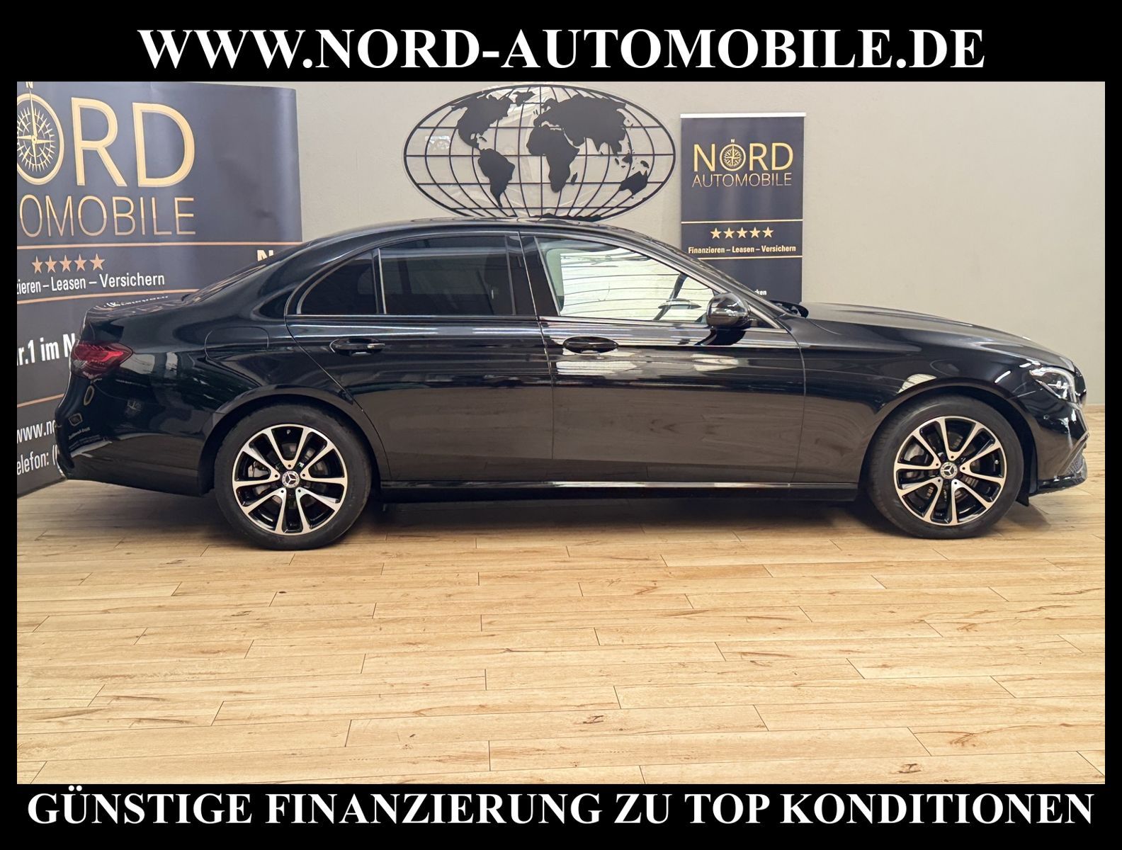Mercedes-Benz E 220 2022 г. Чёрный, пробег 59982 км