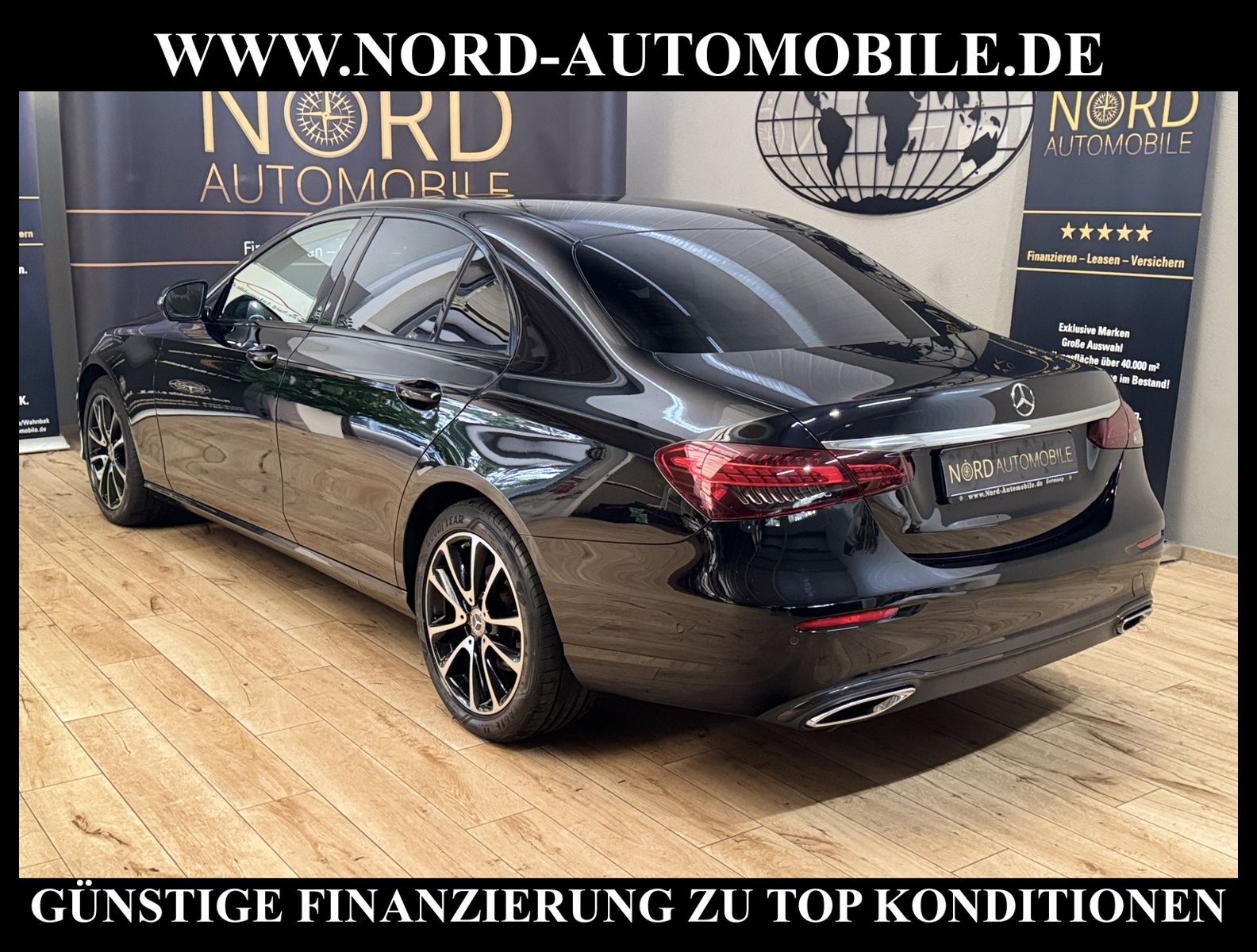 Mercedes-Benz E 220 2022 г. Чёрный, пробег 59982 км