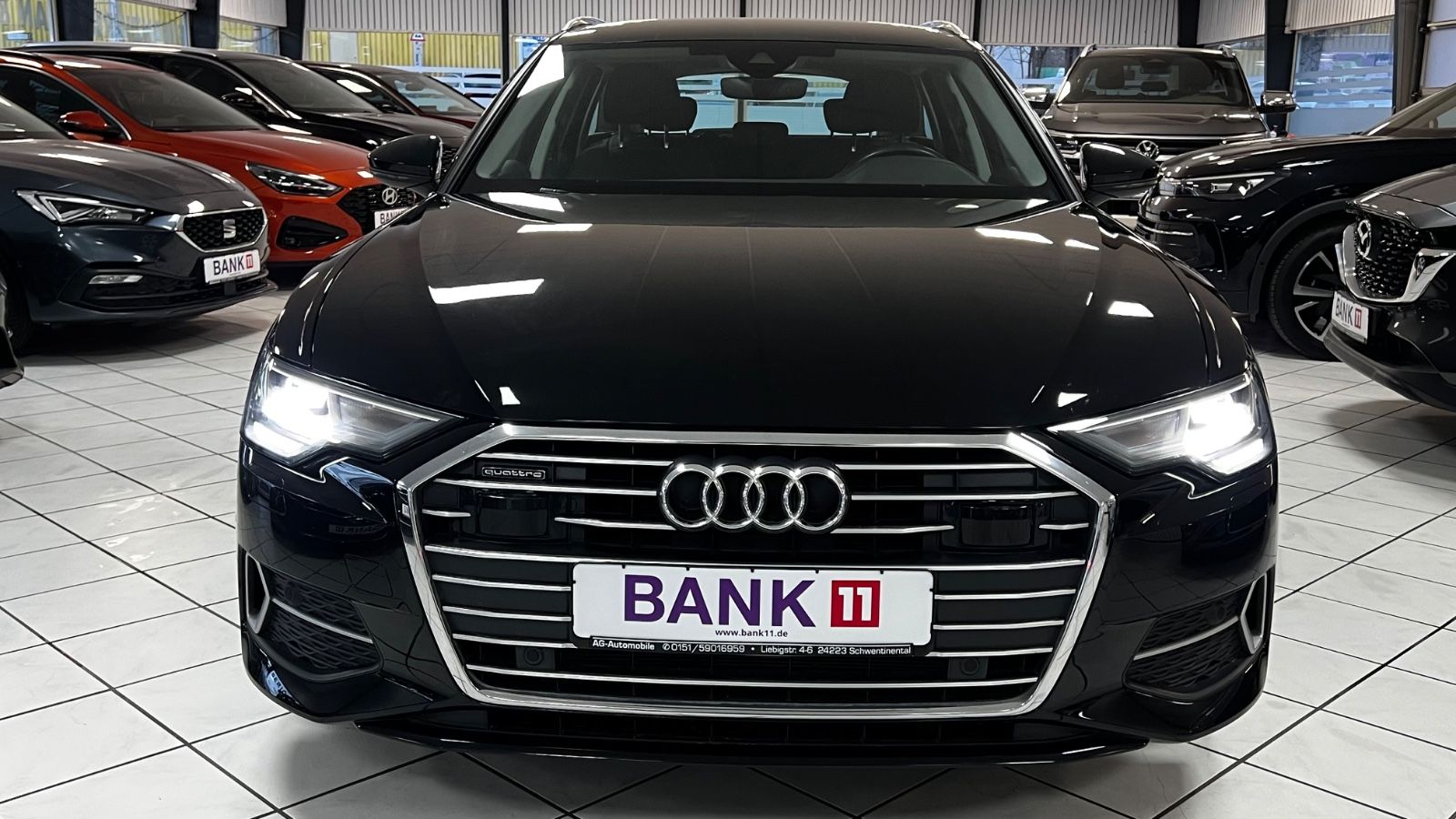 Audi A6 2022 г. Чёрный, пробег 43690 км