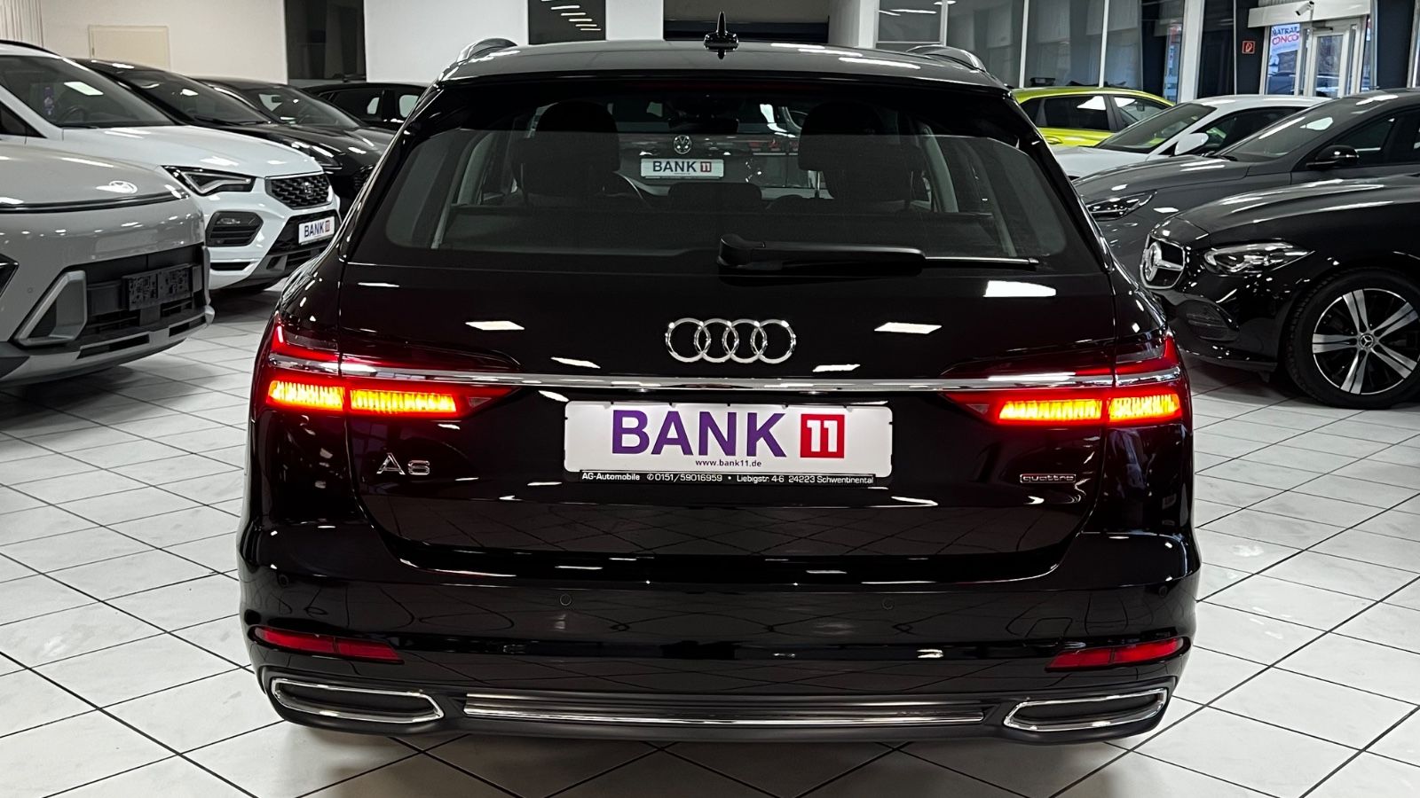 Audi A6 2022 г. Чёрный, пробег 43690 км
