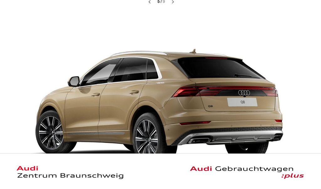 Audi Q8 2024 г. Жёлтый, пробег 47076 км