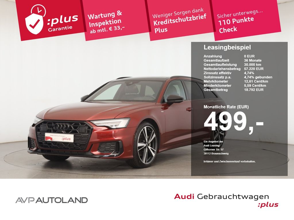 Audi A6 2025 г. Красный, пробег 8663 км
