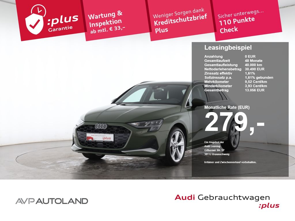 Audi A3 2025 г. Зелёный, пробег 19799 км